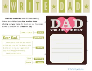 Writing A Letter to Dad