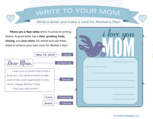 Writing a Mother’s Day Card