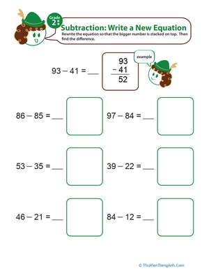 Writing Subtraction Equations 5
