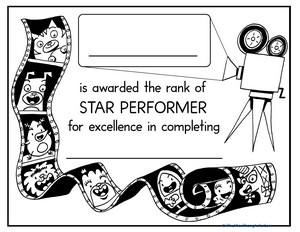 You’re a Star Certificate