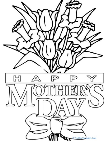 Color the Mother’s Day Message
