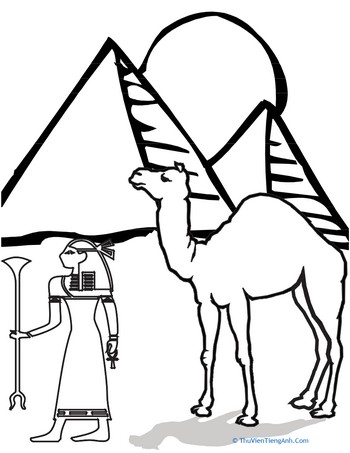 Egyptian Coloring Page