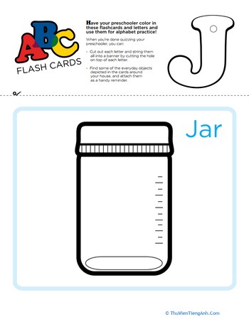 ABC Flashcards: J