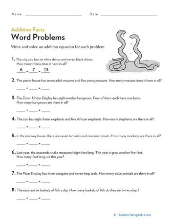 Kids Word Problems