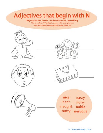 Adjectives That Start With “N”