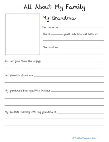 All About My Family: Grandma