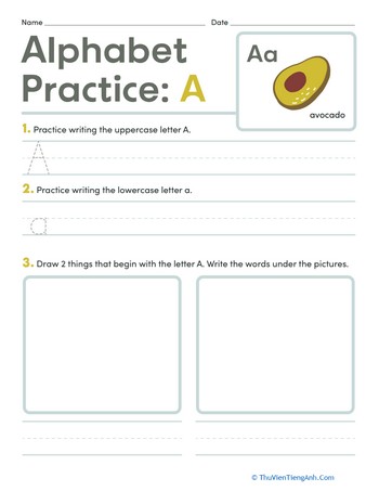 Alphabet Practice: A