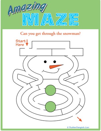 Snowman Maze