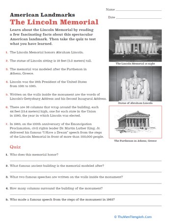 American Landmarks: The Lincoln Memorial