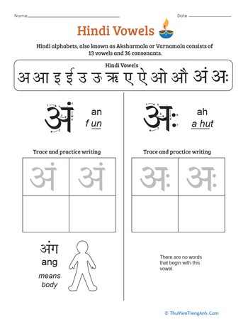 An Introduction to Hindi Vowels: An, Ah