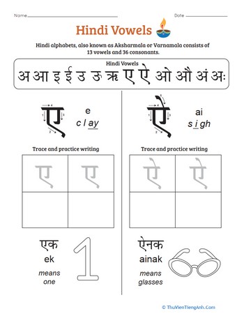 An Introduction to Hindi Vowels: E, Ai