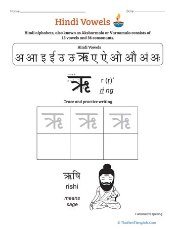 An Introduction to Hindi Vowels: R