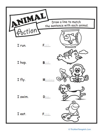 Animal Action Verbs