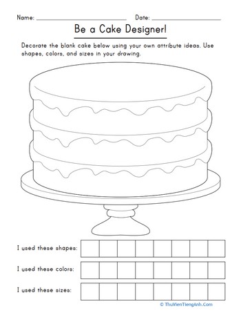 Be a Cake Designer!