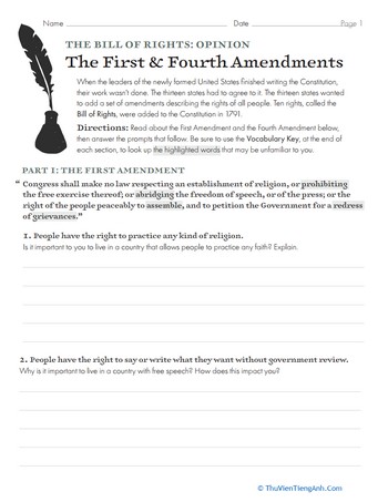 Opinion: The First and Fourth Amendments