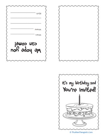 Make Your Own Birthday Invitations #3