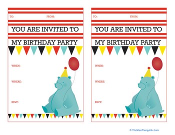 Cute Birthday Invitations