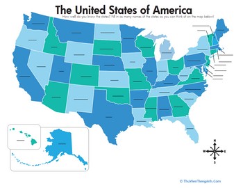 Blank U.S. Map
