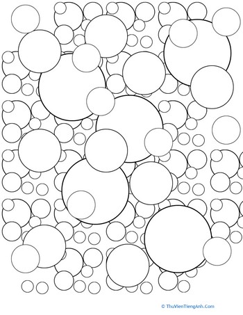 Bubble Coloring Page