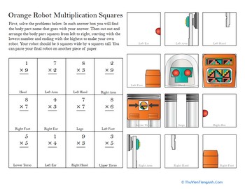 Build a Robot: Multiplication #4
