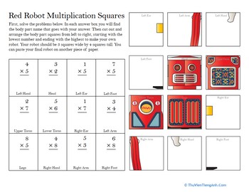 Build a Robot: Multiplication #5