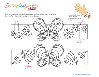 Make Butterfly Bracelets