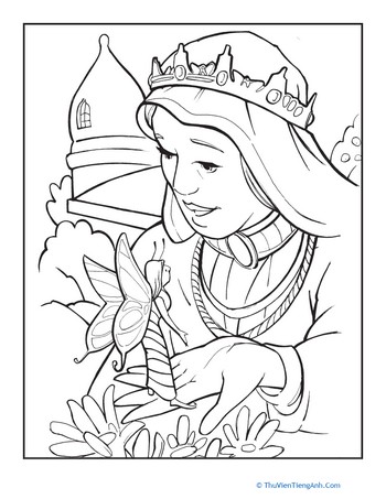 The Butterfly That Stamped Coloring Page 1