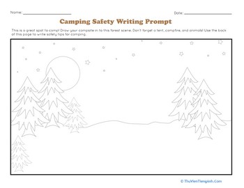 Camping Safety Writing Prompt