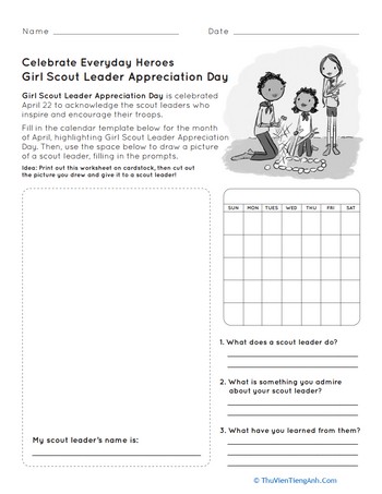 Celebrate! Girl Scout Leader Appreciation Day