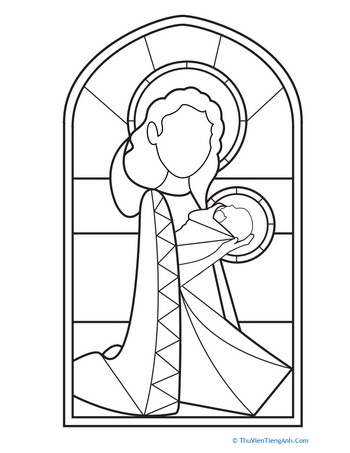 Christmas Baby Jesus Coloring Page