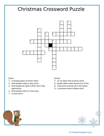 Guess the Clue: WinterCrossword Puzzle
