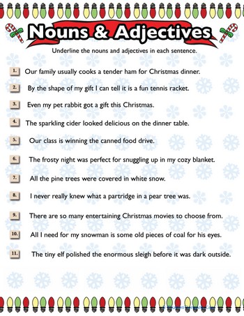 Christmas Nouns and Adjectives #6