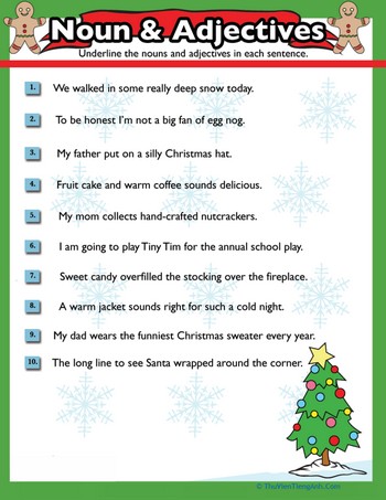 Christmas Nouns and Adjectives #7
