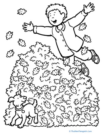 Fall Leaf Coloring Page