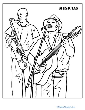 Color a Career: Musician