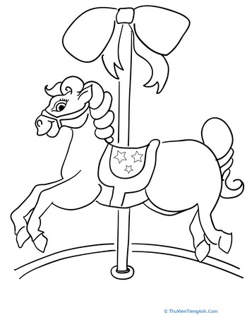 Color the Carousel Horse