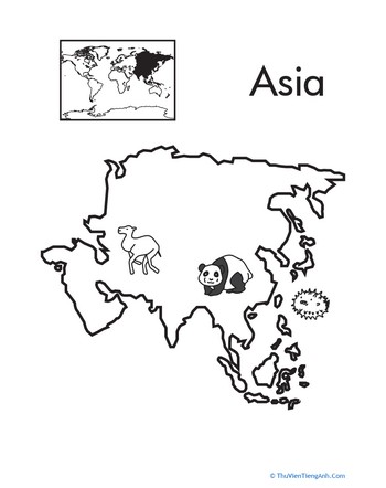 Color the Continents: Asia