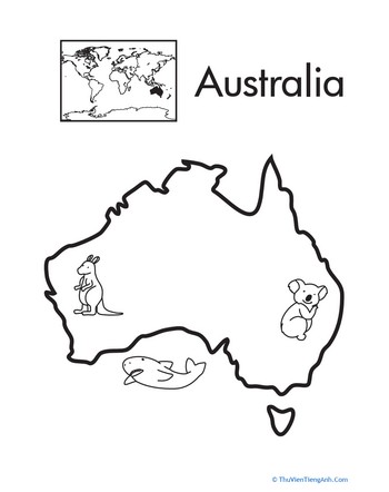 Color the Continents: Australia