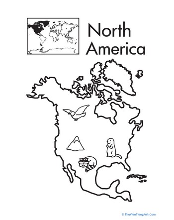 Color the Continents: North America