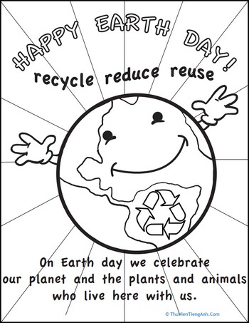Color the Earth Day Picture