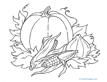 Coloring Fall: Pumpkin and Friends