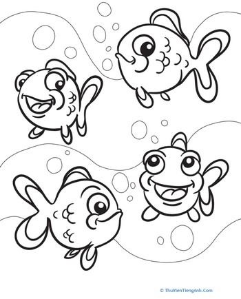 Color the Fishy Friends