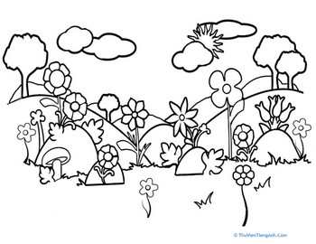Field Coloring Page