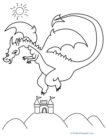 Color the Flying Dragon
