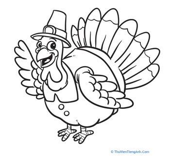 Color the Friendly Turkey