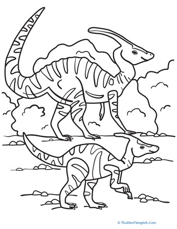 Color the Hadrosaurs