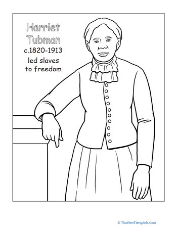 Harriet Tubman Coloring Page