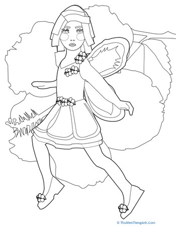 Color the Hibiscus Fairy