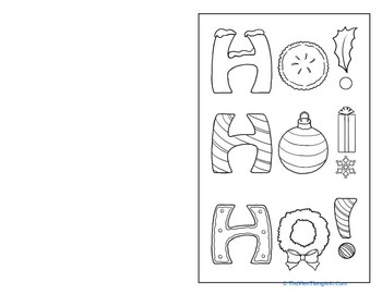 Color a Holiday Card!