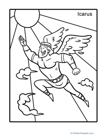 Icarus Coloring Page